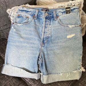 Abercrombie & Fitch Light Blue Jean Shorts NWT